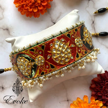 Black Meena Kundan Choker Necklace