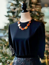 Carnelian Disc Necklace