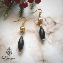 Black Agate and Gold Necklace