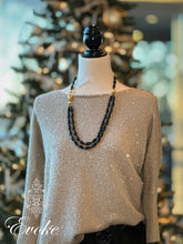 Black Agate and Gold Necklace