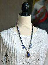 Lapis Lazuli Necklace with Uzbek Pendant