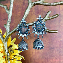 Silver and Kundan Temple Jhumkas