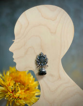 Silver and Kundan Temple Jhumkas