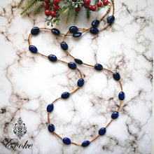 Lapis Lazuli and Gold Long Necklace