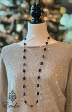 Lapis Lazuli and Gold Long Necklace