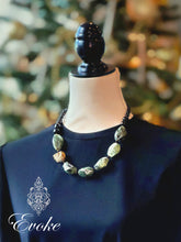 Prehnite and Gold  Necklace