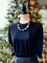 Prehnite and Gold  Necklace