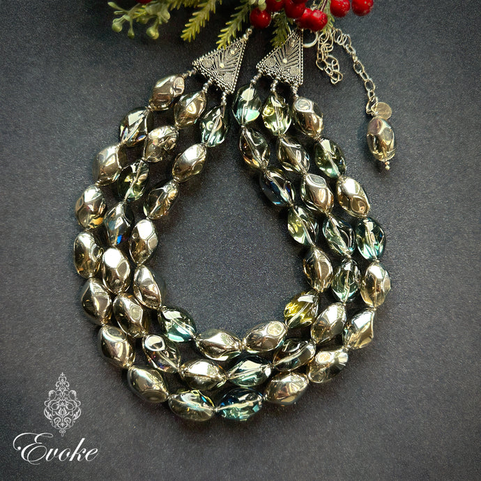 Glamorous Rainbow Crystal Necklace