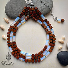 Opalite and Brown Turquoise Necklace